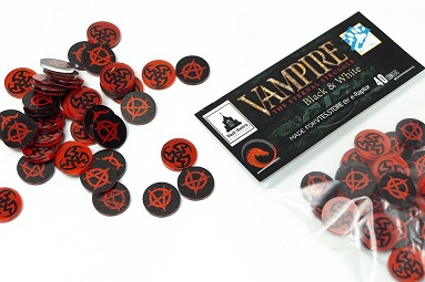 VTES SET 40 TOKENS ROJOS Y NEGROS VAMPIRE