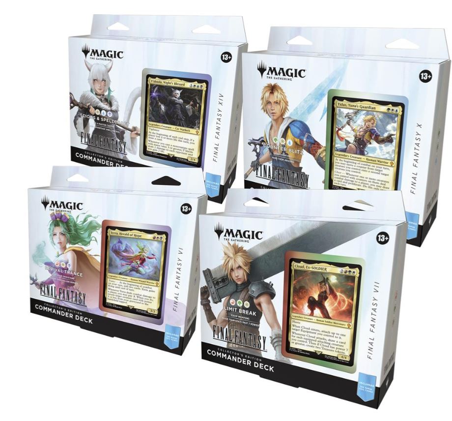 MAGIC FINAL FANTASY COLLECTOR'S COMMANDER DECK DISPLAY (4 Decks) (ing)