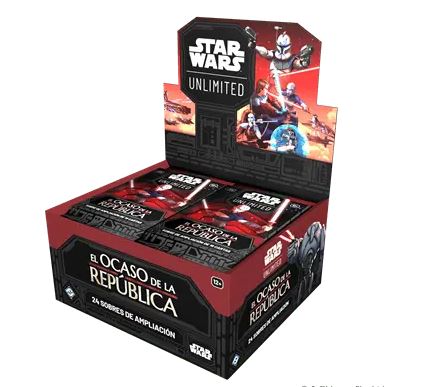 STAR WARS UNLIMITED EL OCASO DE LA REPUBLICA CAJA DE SOBRES