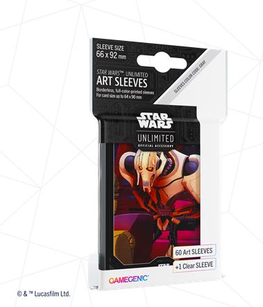 STAR WARS UNLIMITED SPACE ART SLEEVES GENERAL GREIVOUS