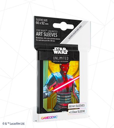 STAR WARS UNLIMITED SPACE ART SLEEVES DARTH MAUL