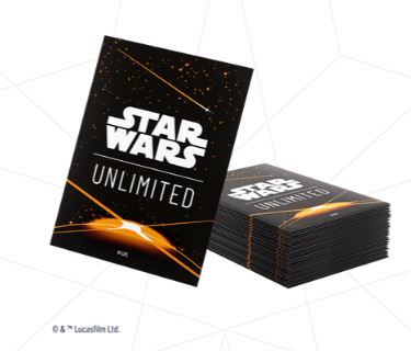 STAR WARS UNLIMITED: ART SLEEVS CARD BACK ORANGE