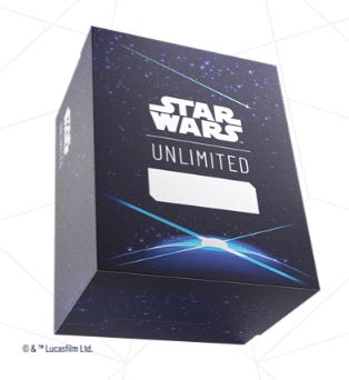 STAR WARS UNLIMITED: SOFT CRATE CARD BACK BLUE