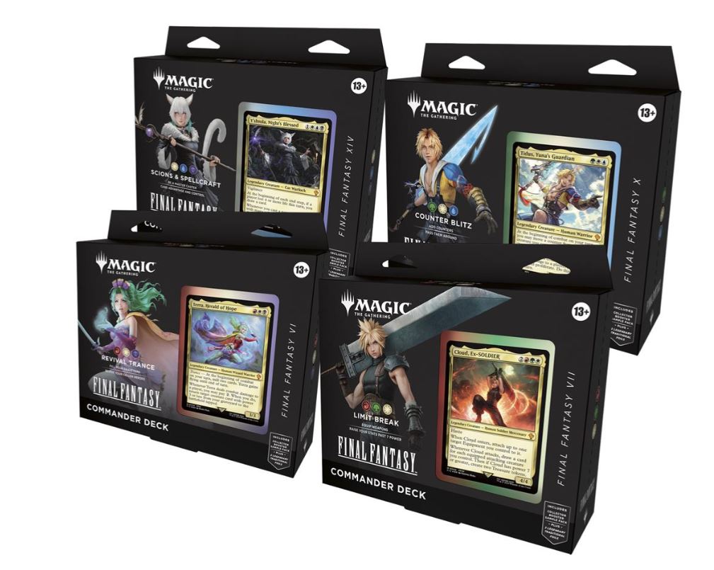 MAGIC FINAL FANTASY COMMANDER DECK DISPLAY (4 Decks) (ing)