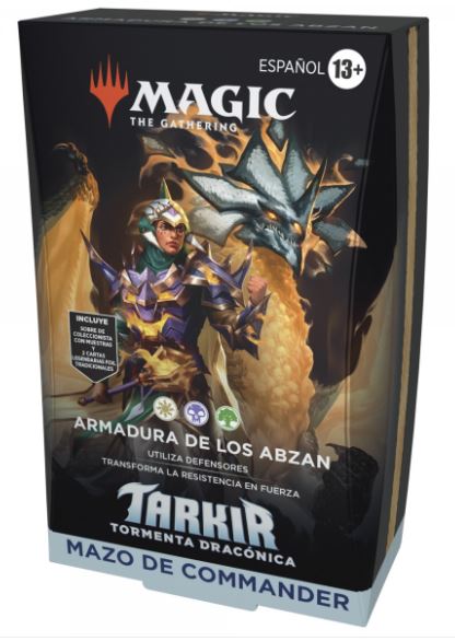 MAGIC TARKIR DRAGONSTORM MAZO COMMANDER ARMADURA DE LOS ABZAN (esp)