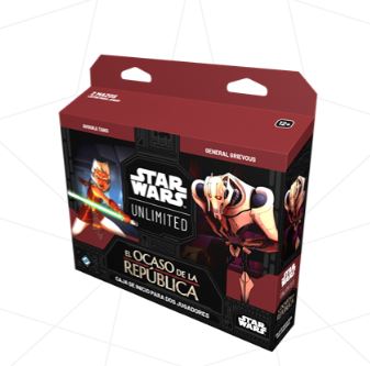 STAR WARS UNLIMITED EL OCASO DE LA REPUBLICA CAJA DE INICIO 2 JUGADORES